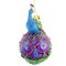 Noble Gems 4.75 In Peacock On Ball Christmas Tree Ornament , Bird Feather